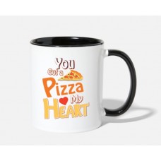 You Got A Pizza My Heart White/Black Mugs